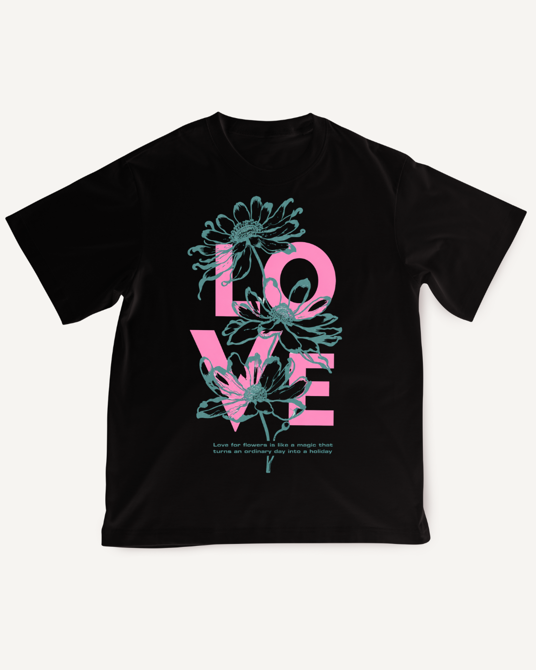 Playera con estampado LOVE