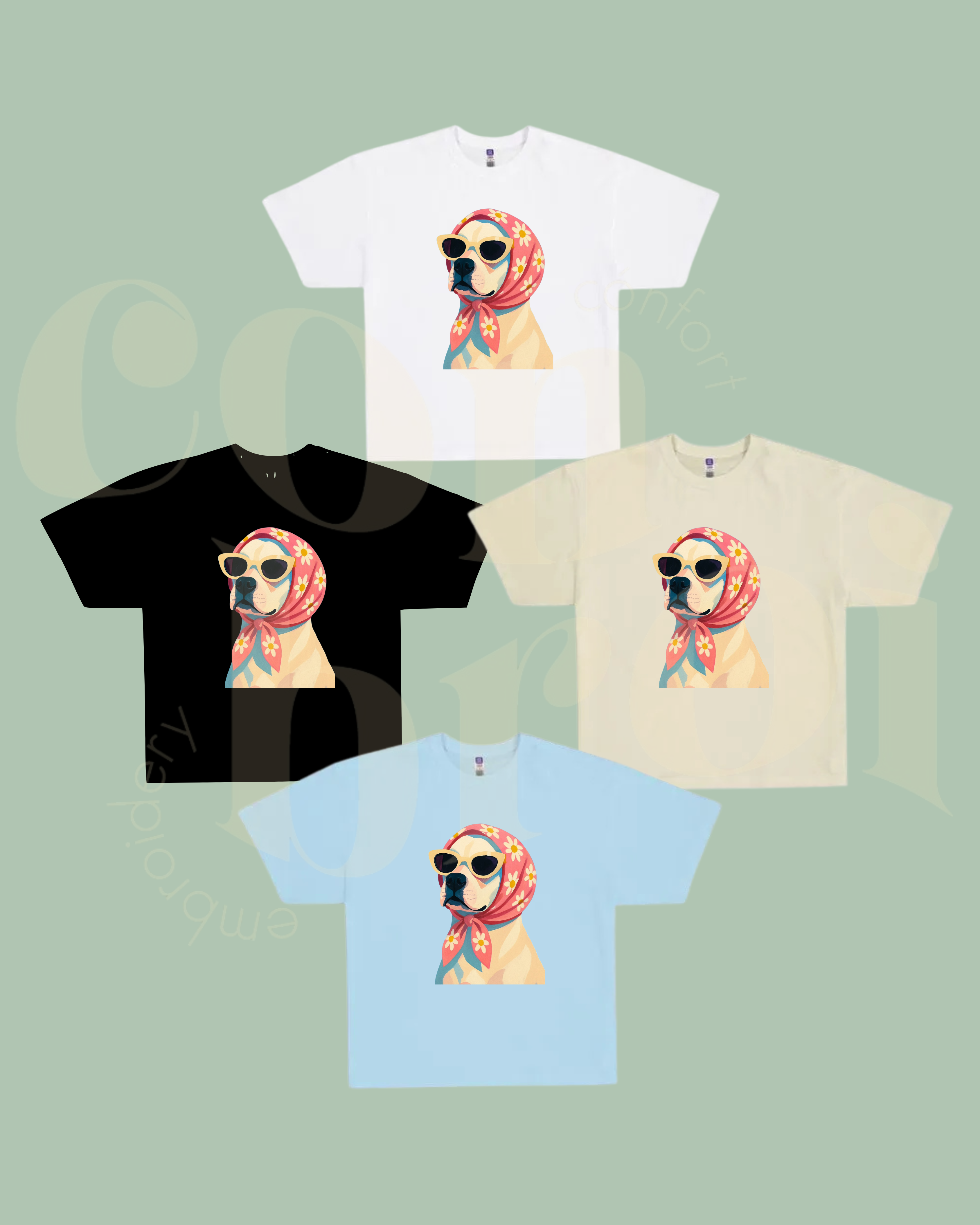 Playera Oversize Perrito