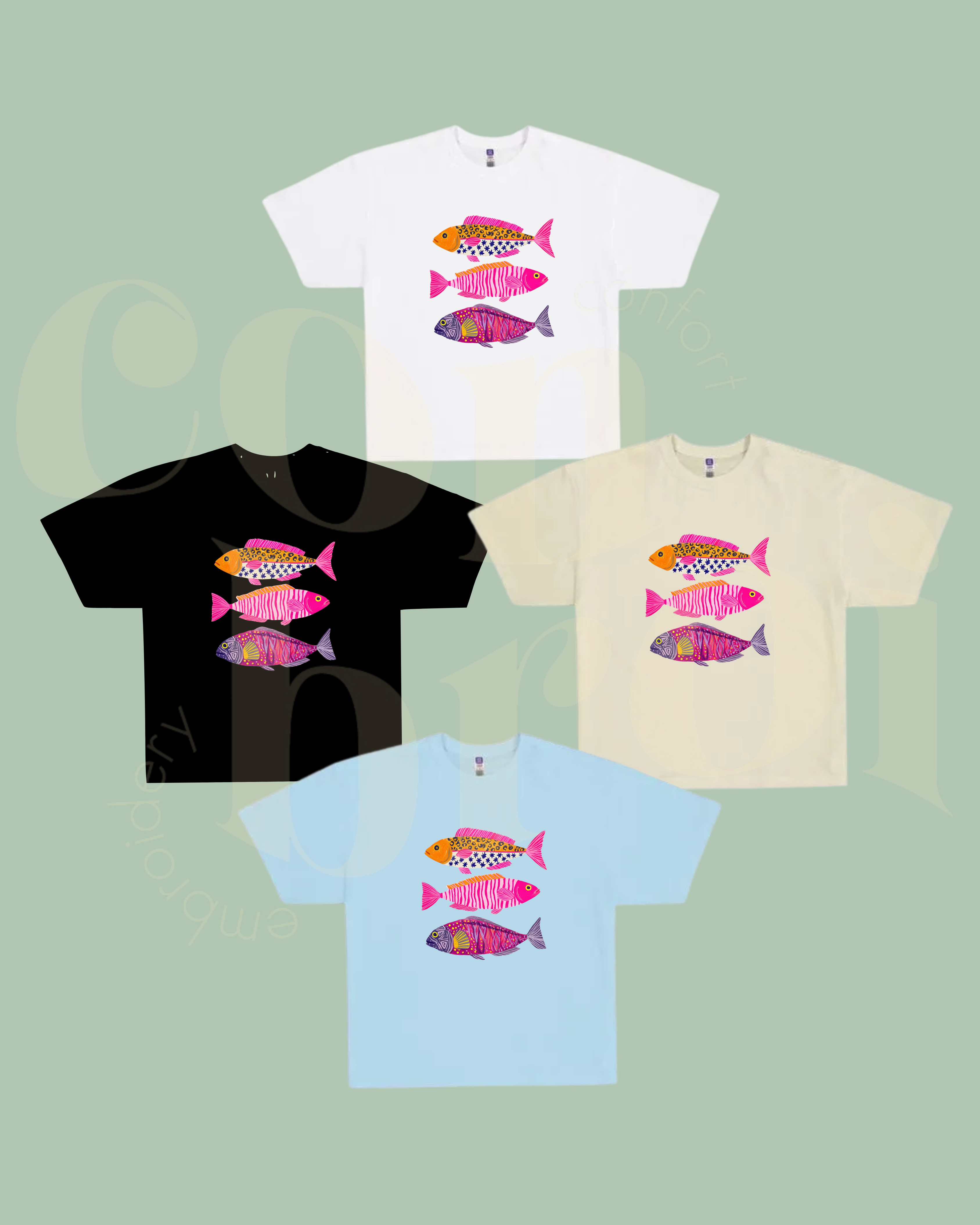 Playera Oversize Pez