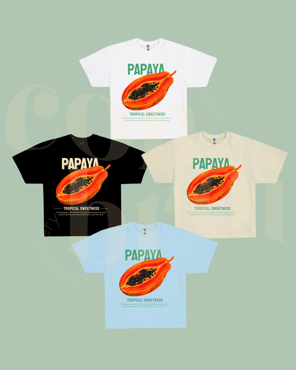 Playera Oversize Papaya