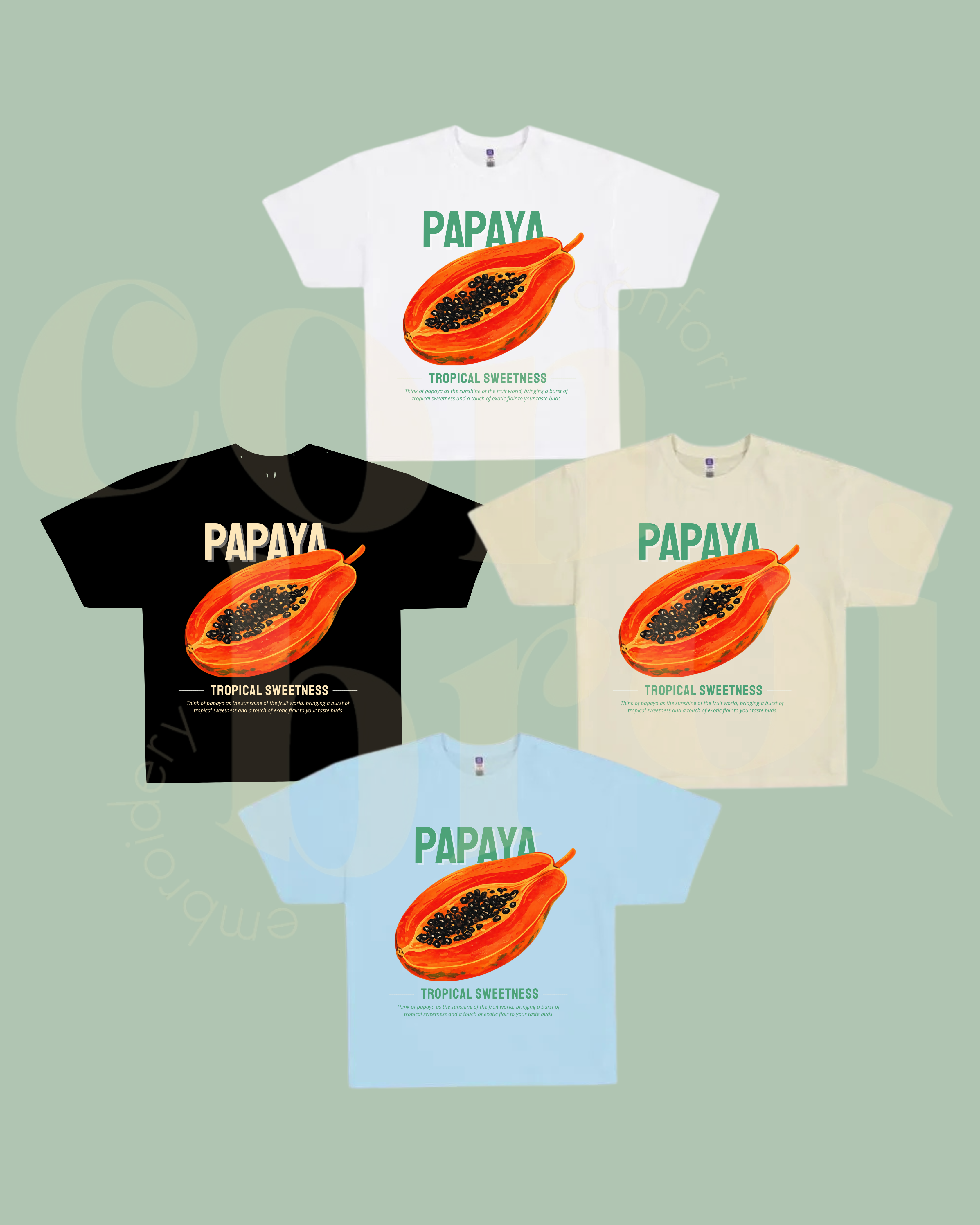 Playera Oversize Papaya