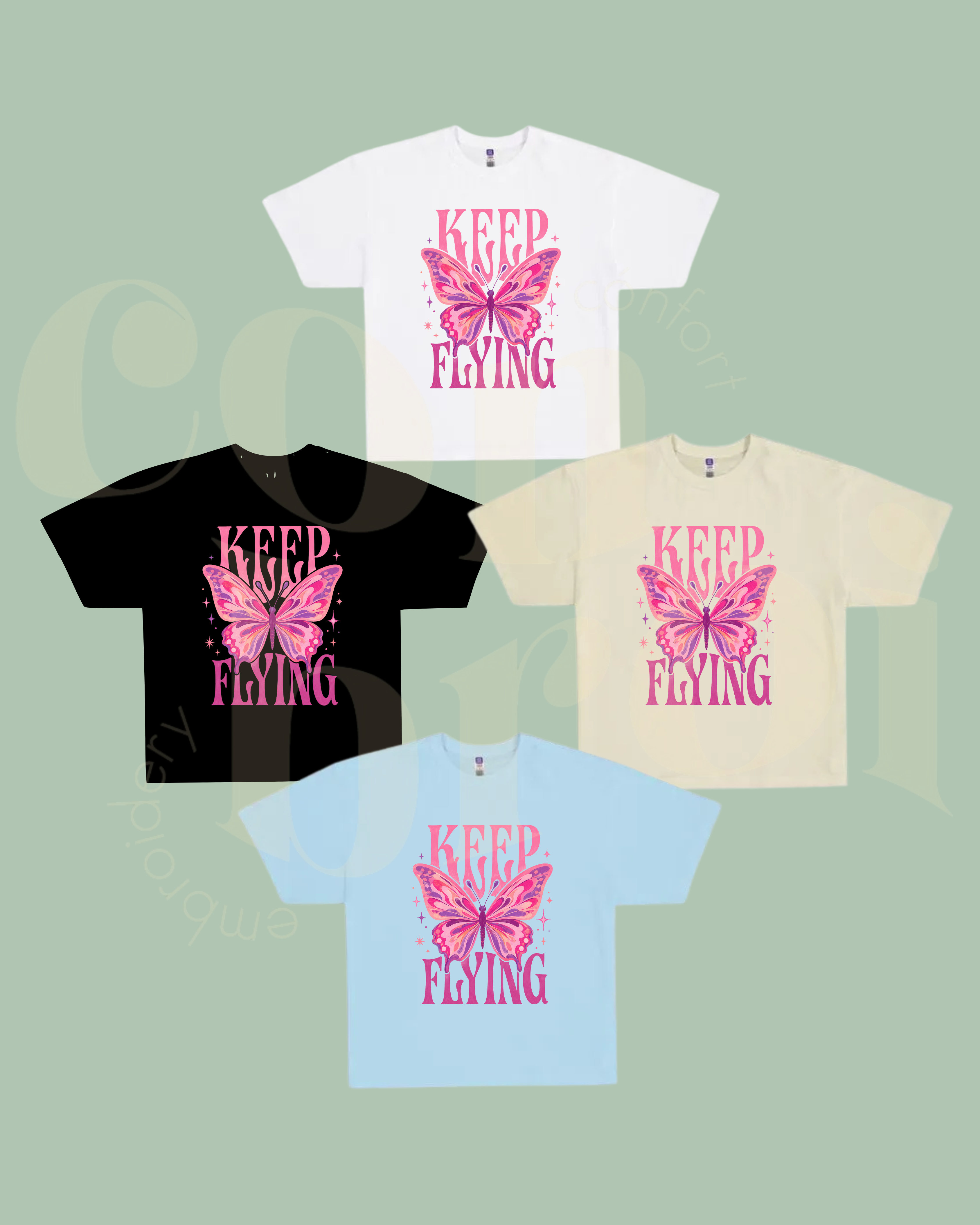 Playera Oversize Mariposa