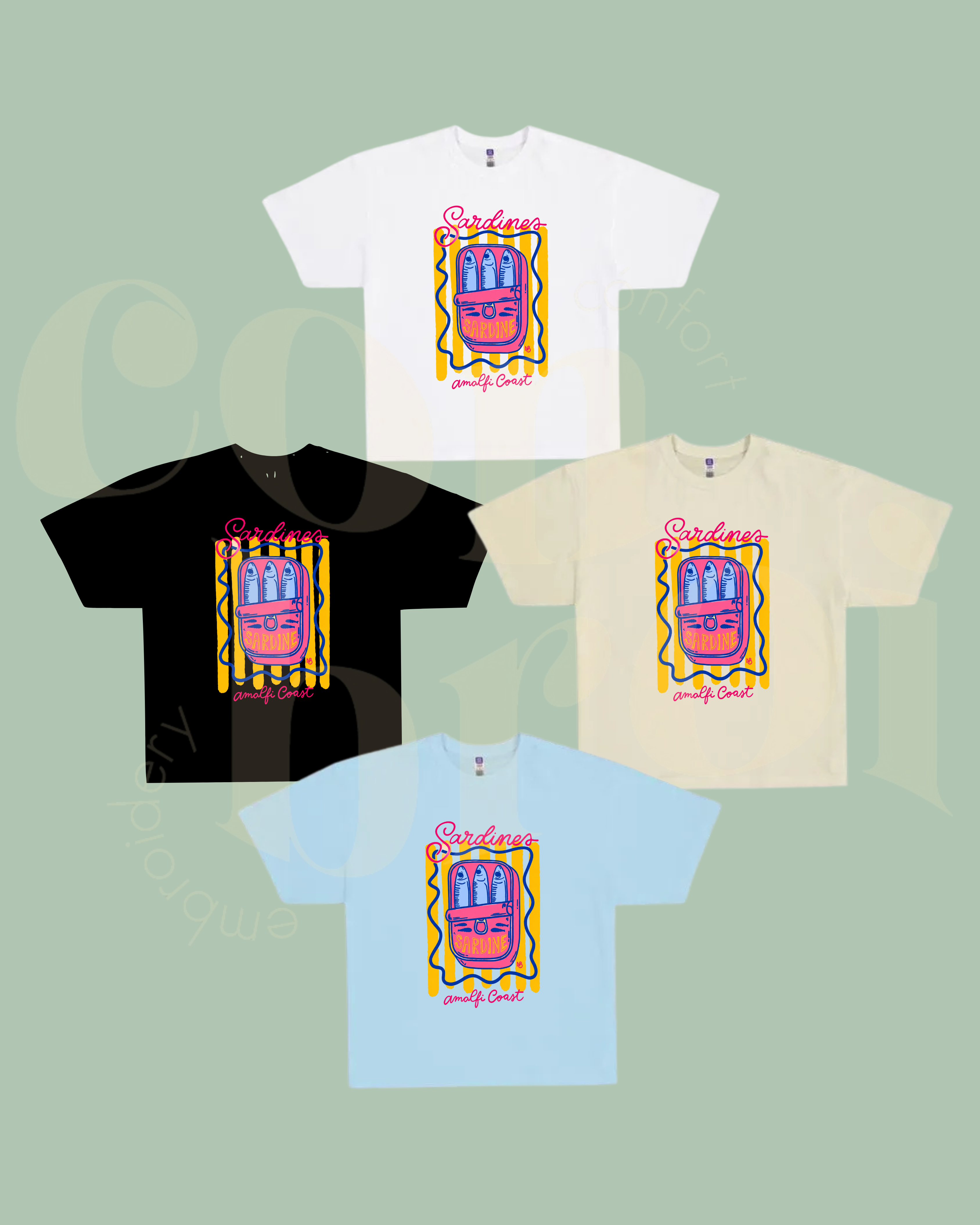 Playera Oversize Sardines