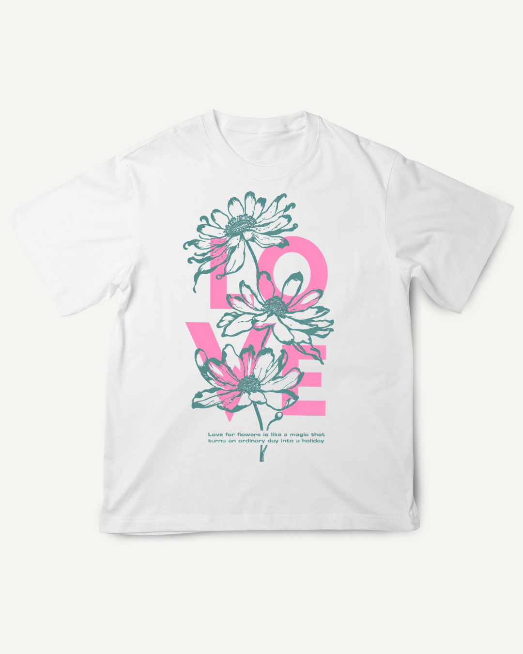 Playera con estampado LOVE