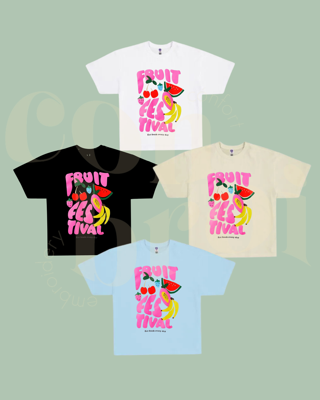 Playera Oversize Fruit