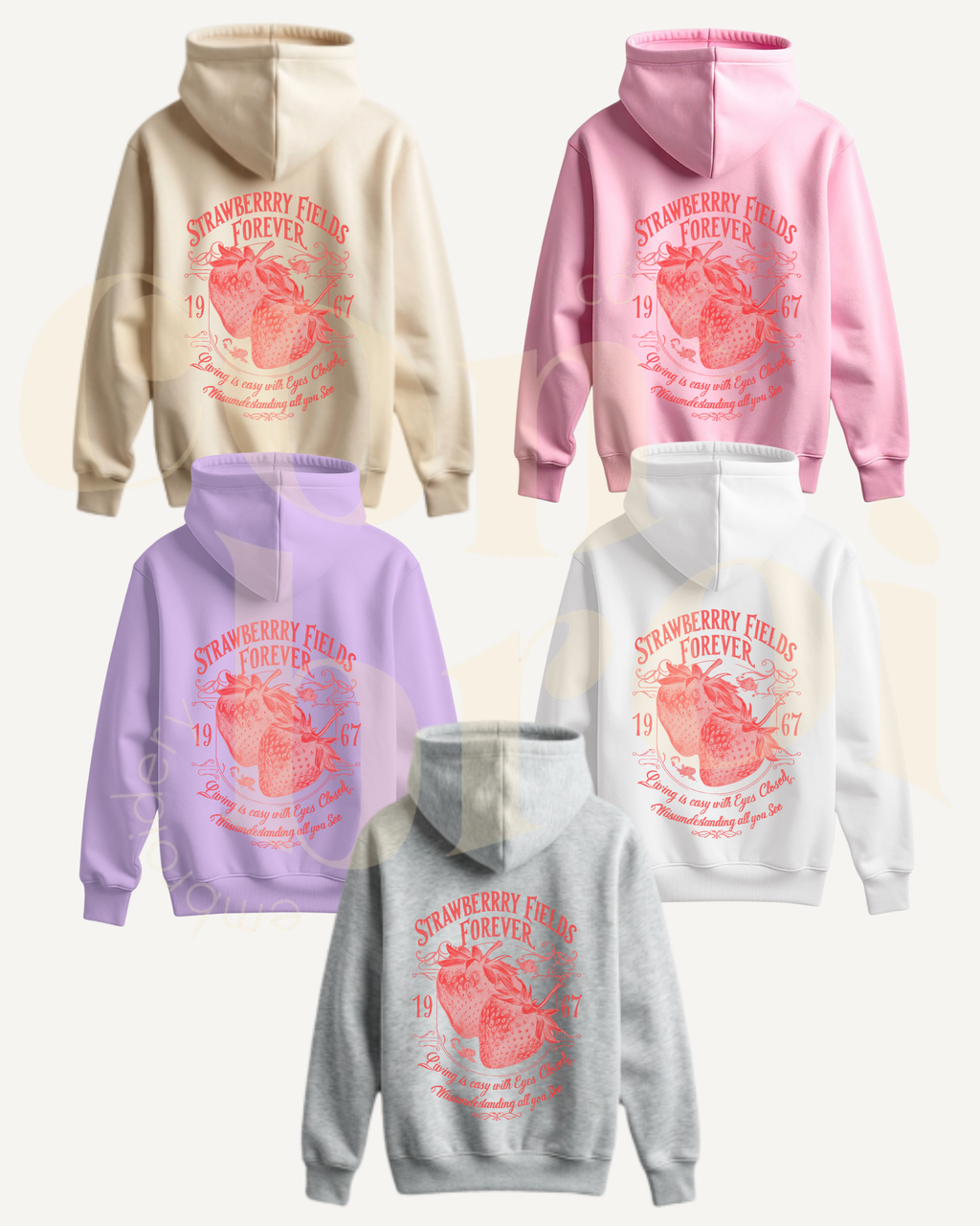 Sudadera con capucha Fresas