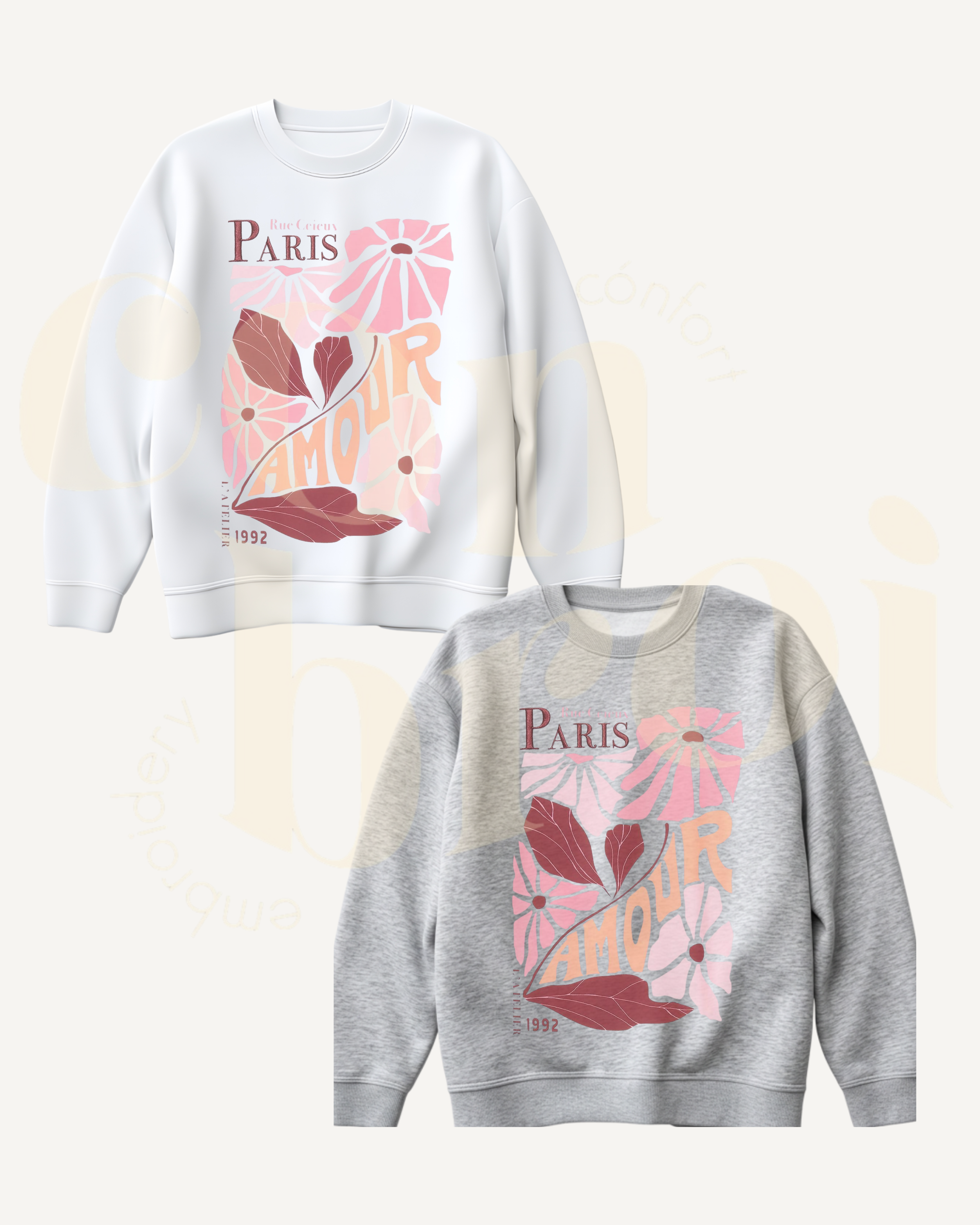 Sudadera Paris Amour