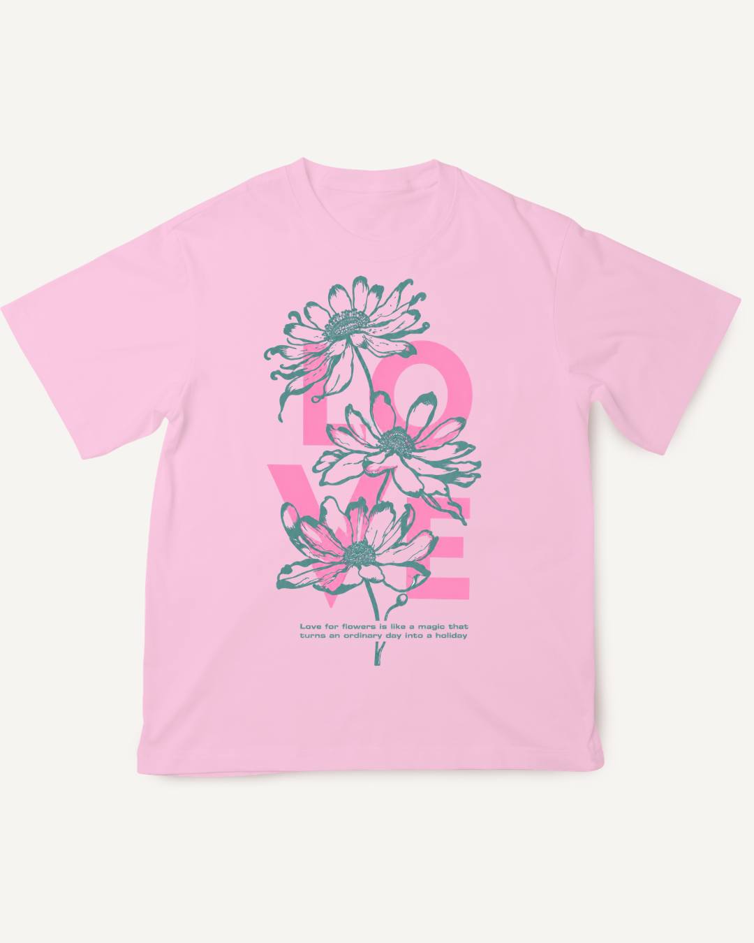 Playera con estampado LOVE