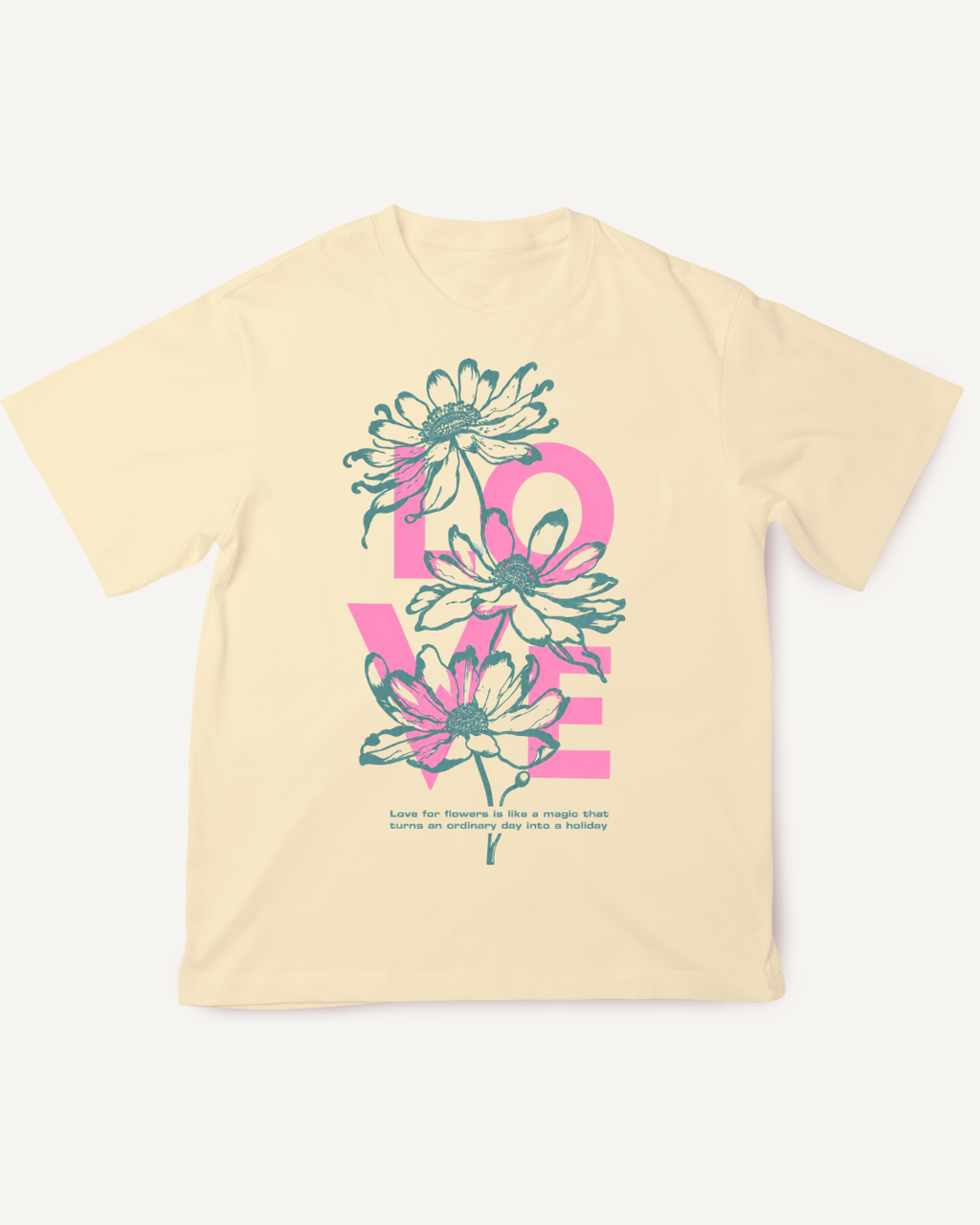 Playera con estampado LOVE