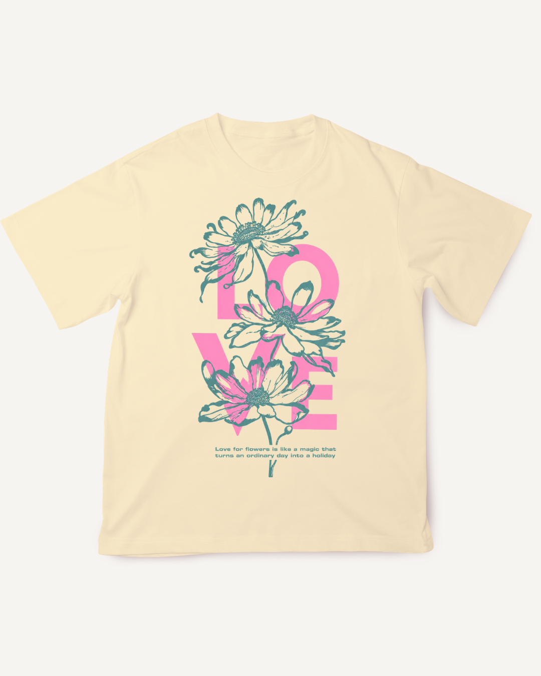 Playera con estampado LOVE
