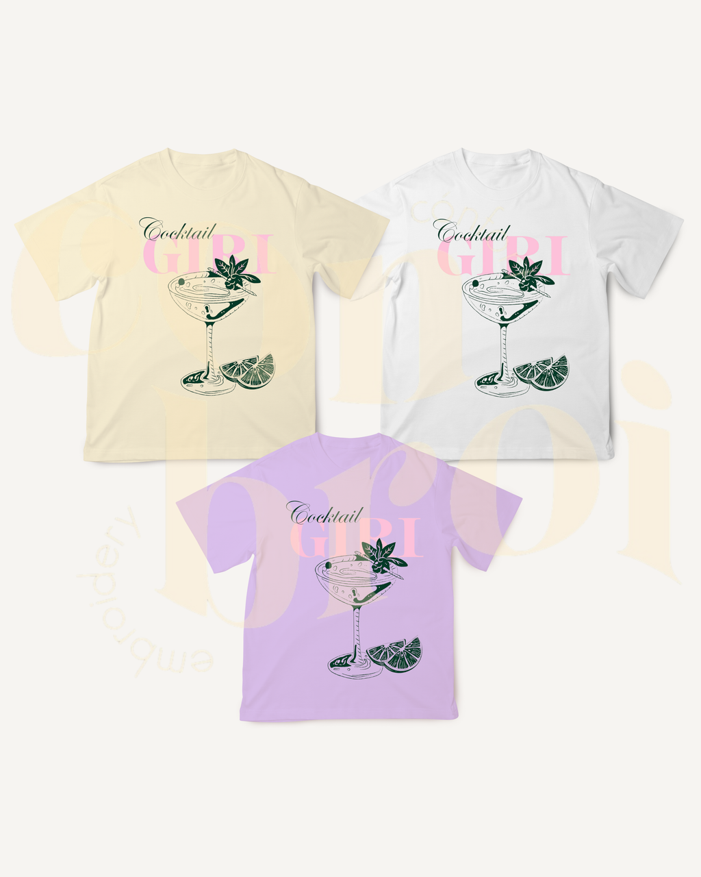 Playera Cocktail Girl